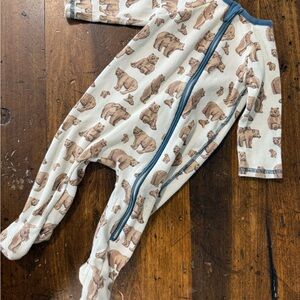 Mud Pie Blue and White Baby Onesie